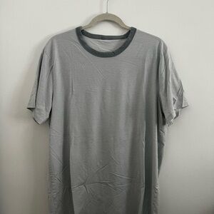 Lululemon Mint/Teal Striped Men's Shirt